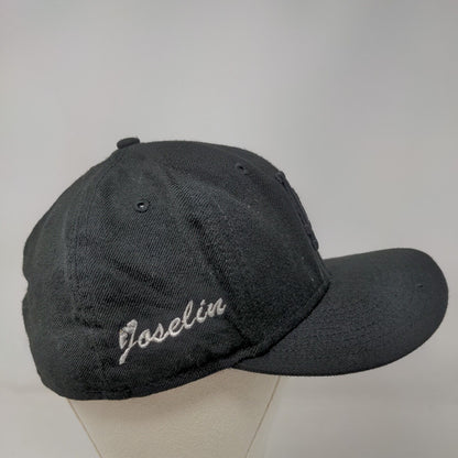 LA Dodgers Fitted Hat Black Size 7 1/2 Embroidered Logo New Era Joseline