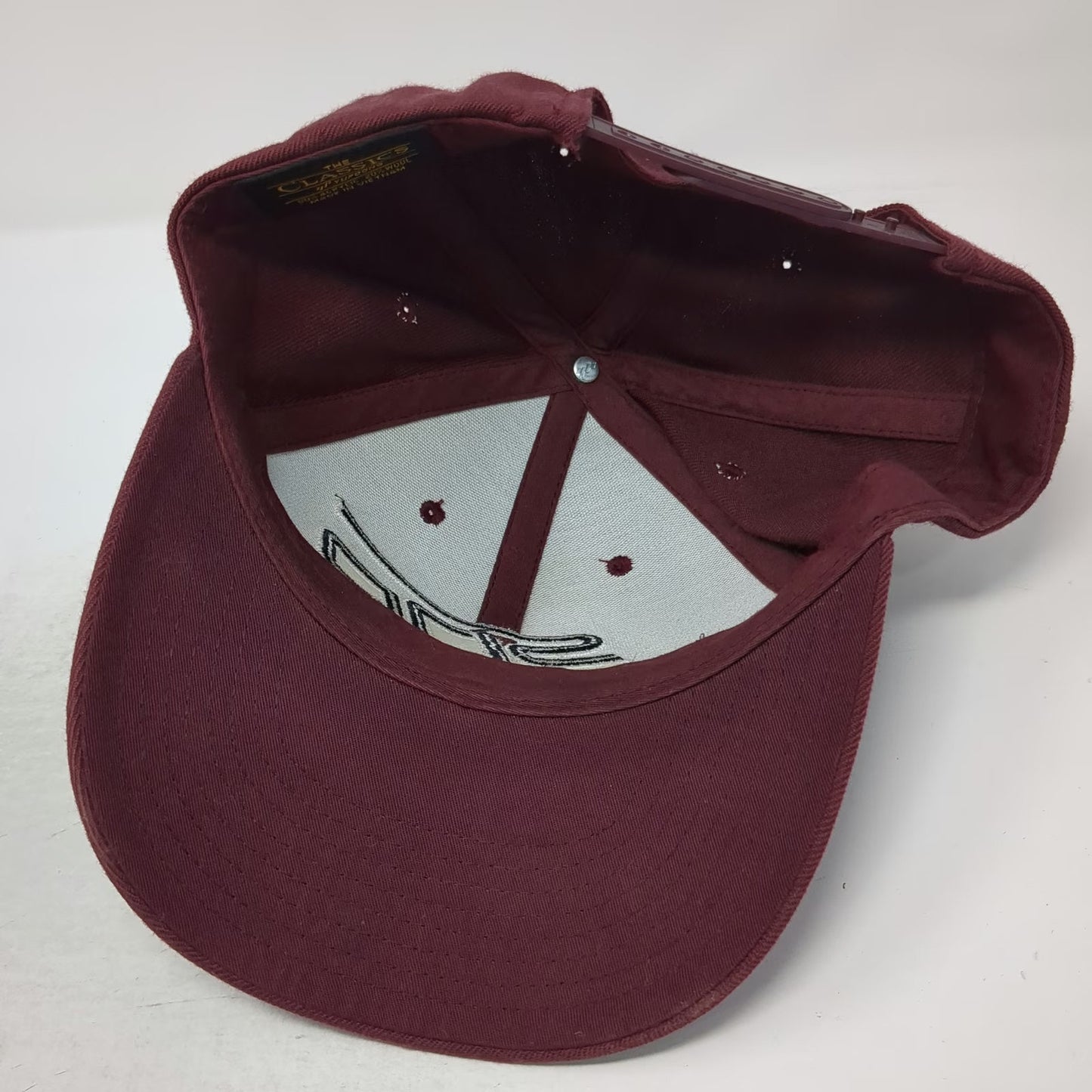 Yupoong Snapback Hat Red One Size SDP LLC Structured Wool Blend Baseball Cap