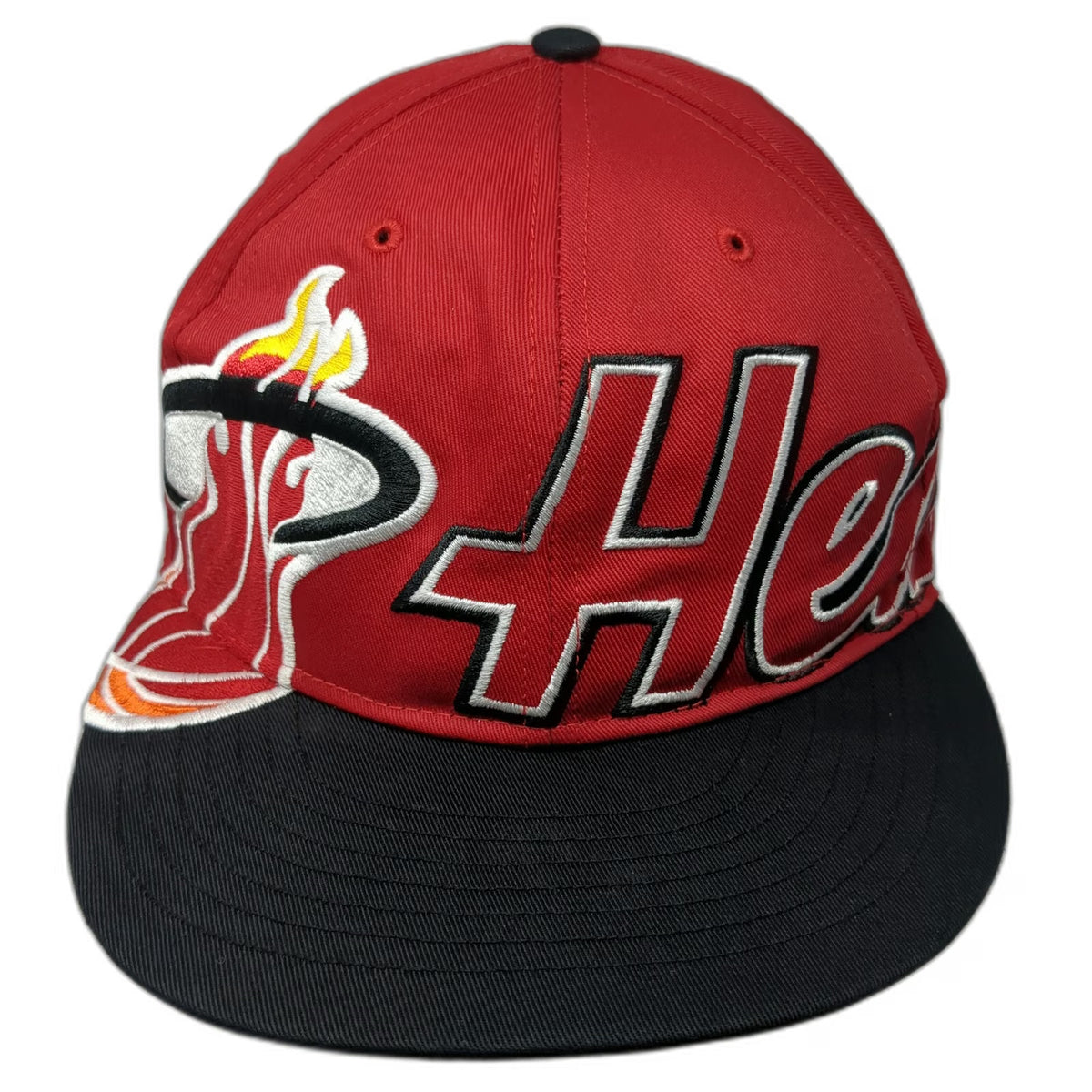 Miami Heat NBA 47 Brand Snapback Red Black One Size Green Underbrim HWC Logo Hat