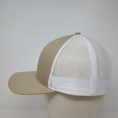 208 Properties Snapback Trucker Hat Brown OS Adjustable Mesh Back Richardson