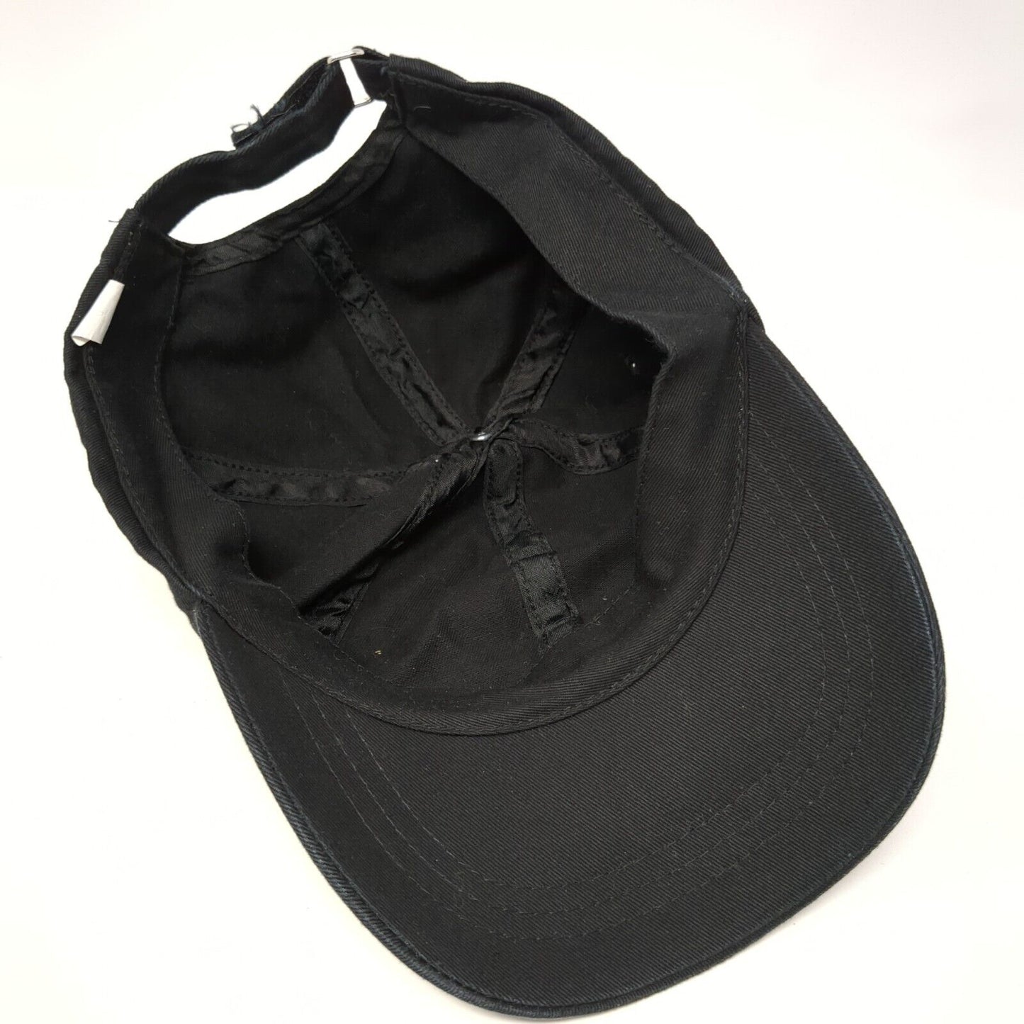 Unbranded Strapback Hat Black One Size Adjustable Solid Blank Outdoor