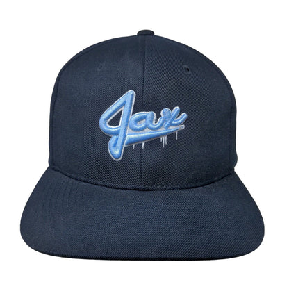 Jax Snapback Hat Blue One Size Embroidered Adjustable 6 Panel Zephyr