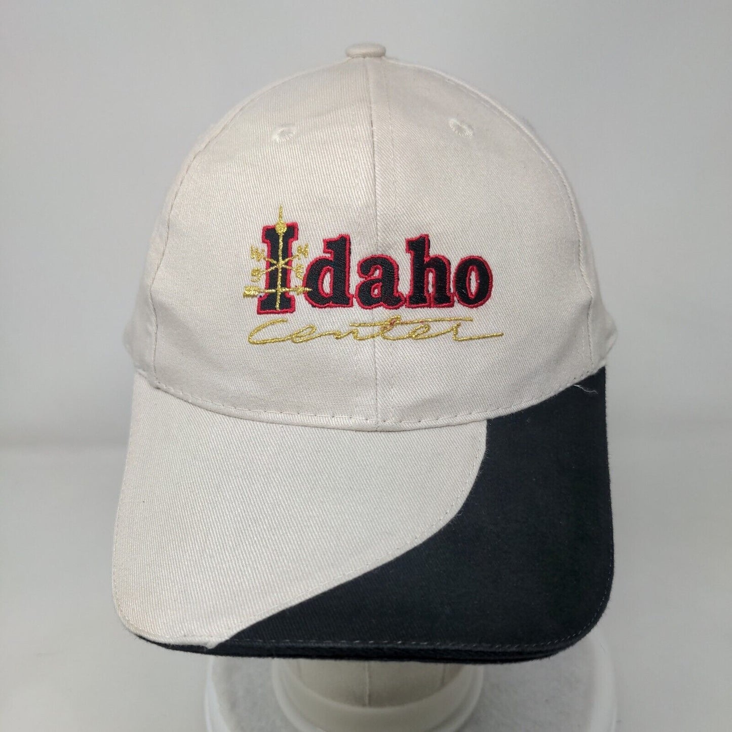 Idaho Center Strapback Hat Tan OS Adjustable Embroidered 6 Panel Apollo USA