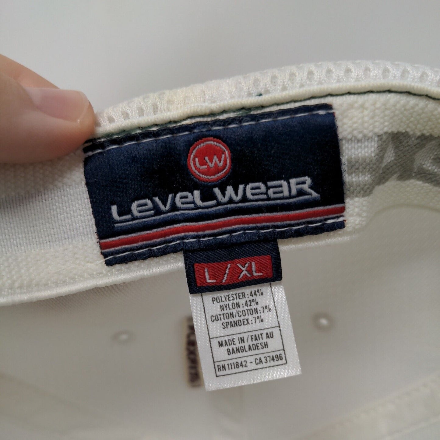 Levelwear Fitted Golf Hat Green Large/XL Colorblock Flexfit 6 Panel