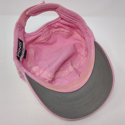 Ping Strapback Cadet Army Cap Hat Pink One Size Adjustable Embroidered