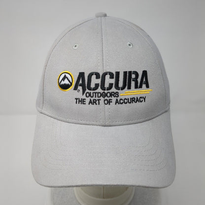 Accura Outdoors Strapback Hat Gray OSFA Embroidered Premium Bullets