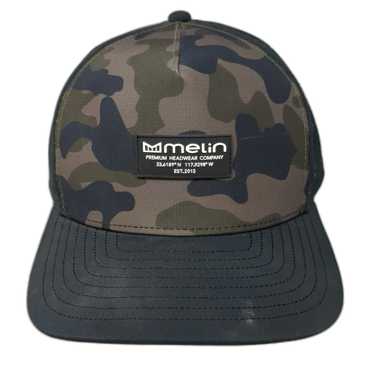 Melin Trucker Hat Black Green Brown One Size Hydro Odyssey Snapback Perforated
