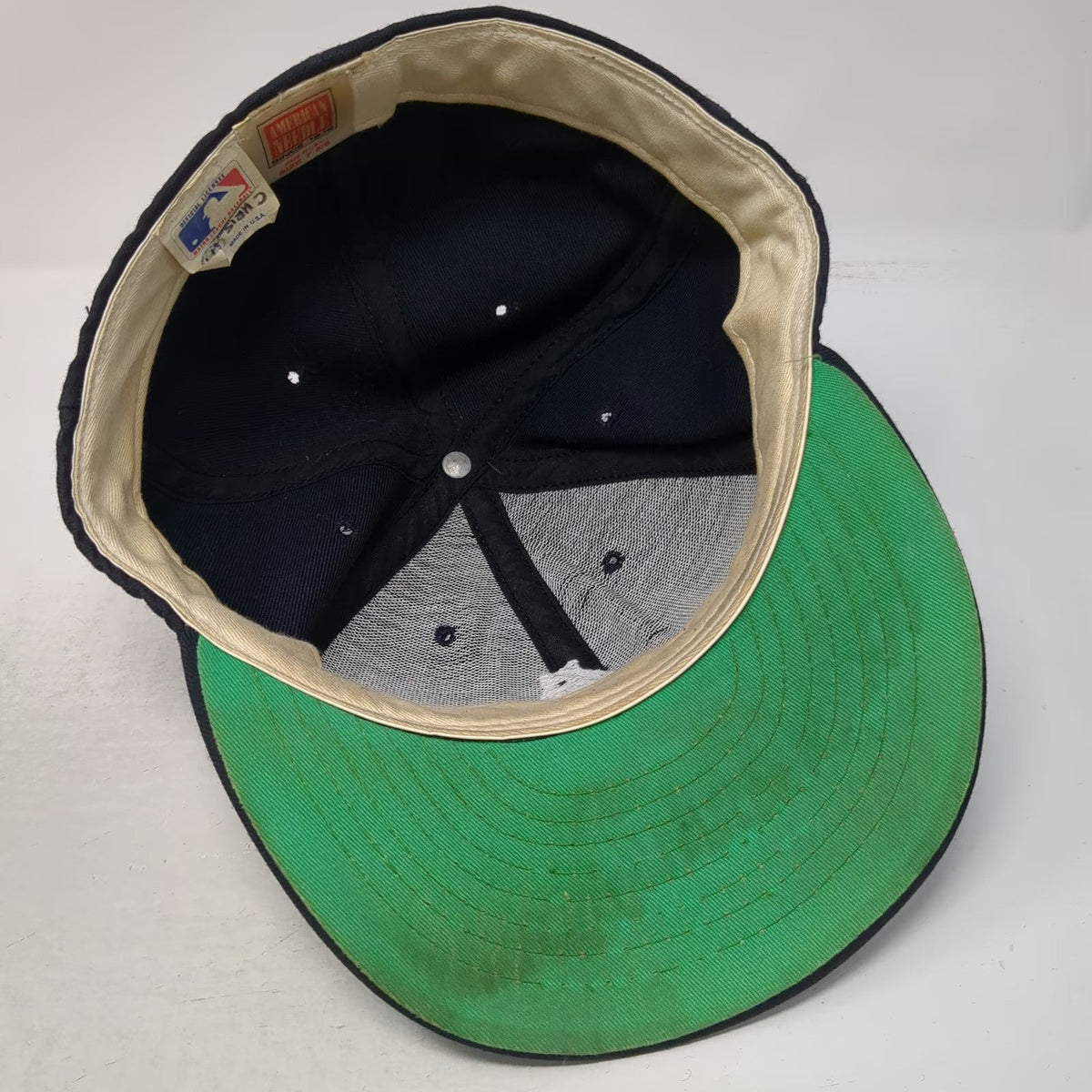 Chicago Cubs MLB American Needle Cap Blue 7 5/8 Green Underbrim Bear Vintage