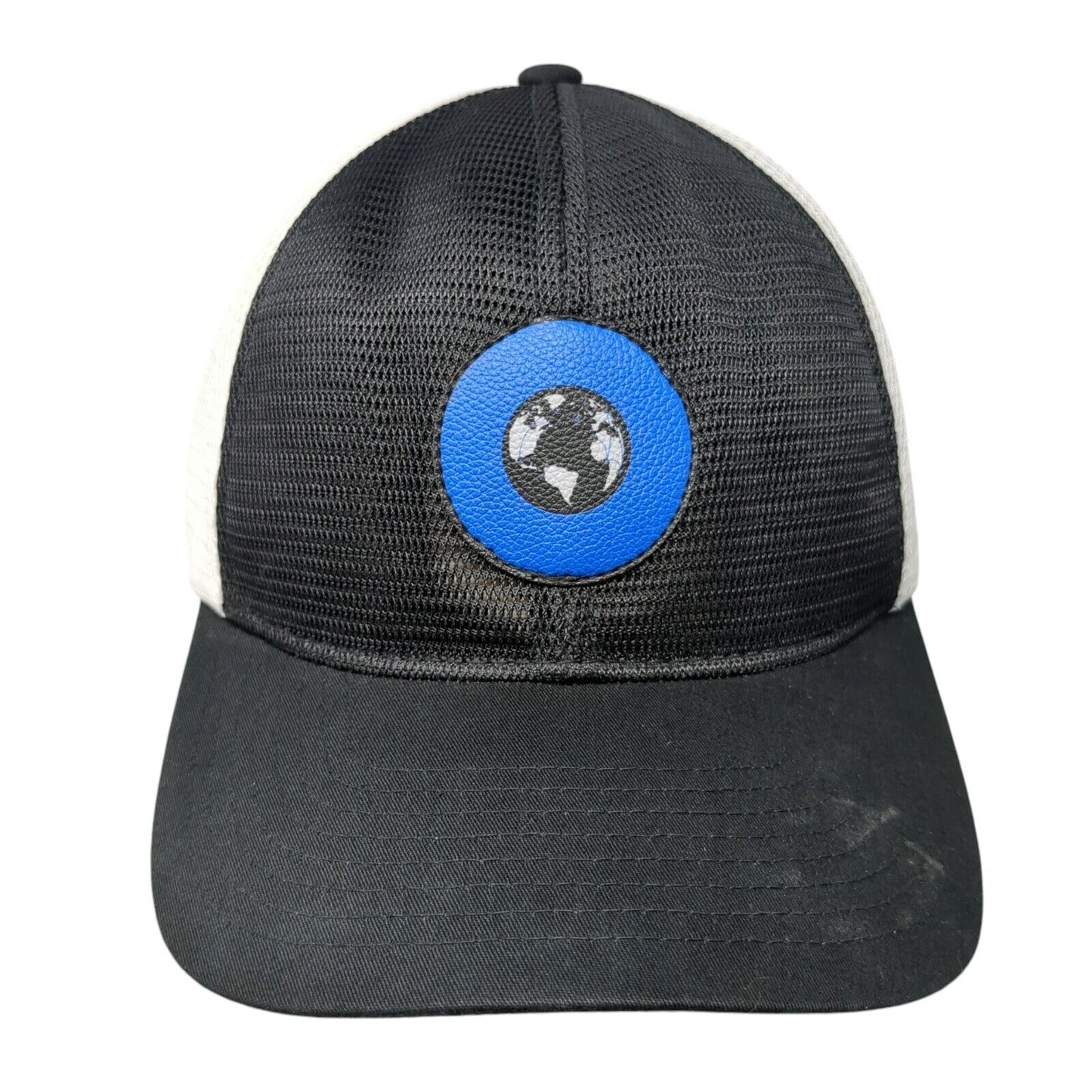 The Classics Yupoong Snapback Trucker Hat Black One Size Patch Mesh Back