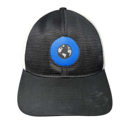 The Classics Yupoong Snapback Trucker Hat Black One Size Patch Mesh Back