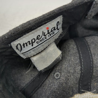 Imperial Baseball Cap Gray One Size King Ropes Sheridan Wyoming Wool Adjust Hat