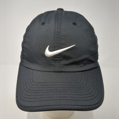 Nike Dri-Fit Strapback Hat Black One Size Adjustable Heritage86 Swoosh
