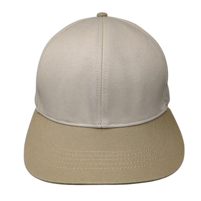 Gap Snapback Hat Tan One Size Adjustable Vented Holes 6 Panel Blank Cotton