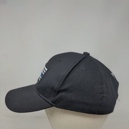 USA Flag Strapback Hat Black One Size Embroidered Love My Freedom Back The Blue