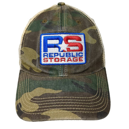 Headmost Trucker Hat Green Camo One Size Mesh Back Snapback Republic Storage