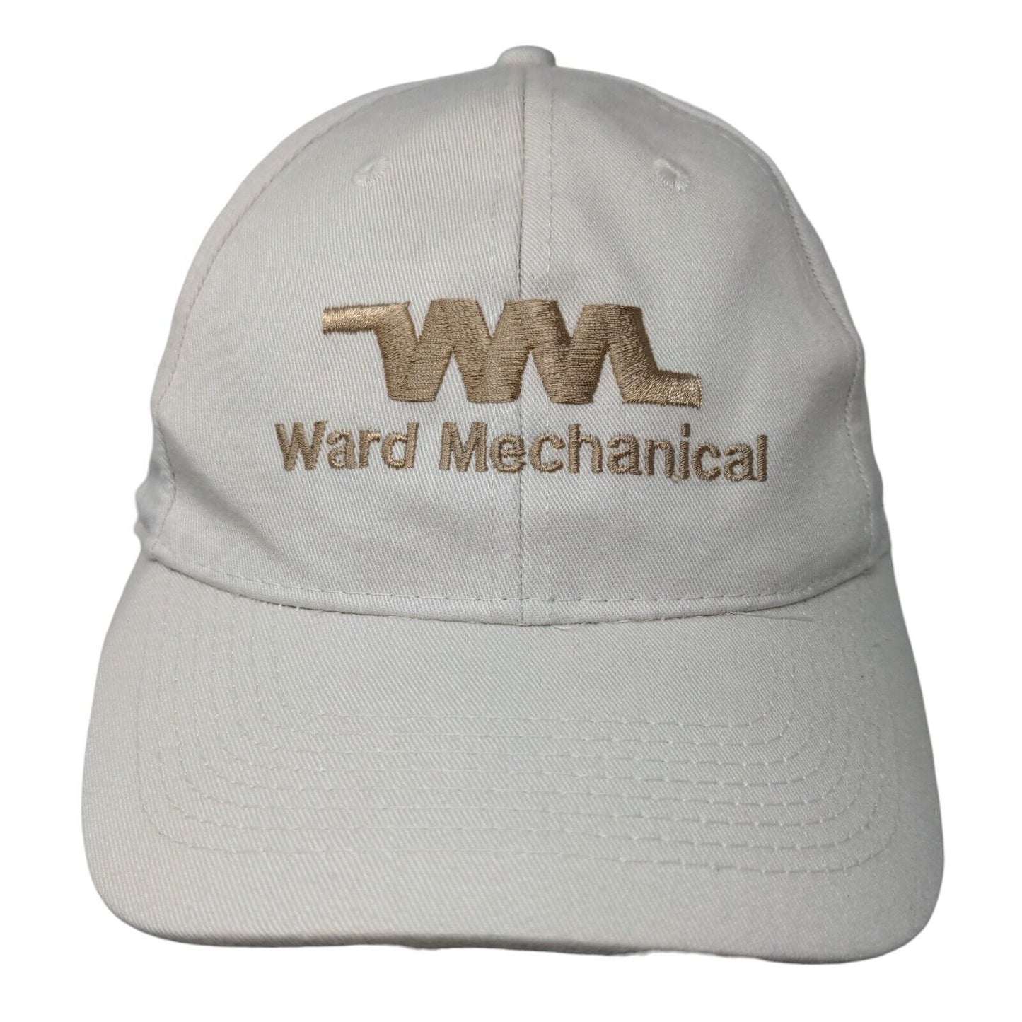 Ward Mechanical Strapback Hat Tan One Size Embroidered Adjustable
