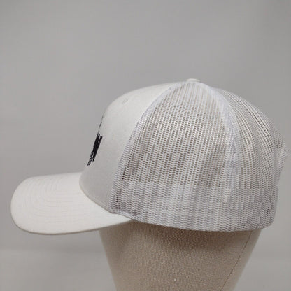 Meridian Speedway Snapback Trucker Hat White OS Adjustable Mesh Back Richardson