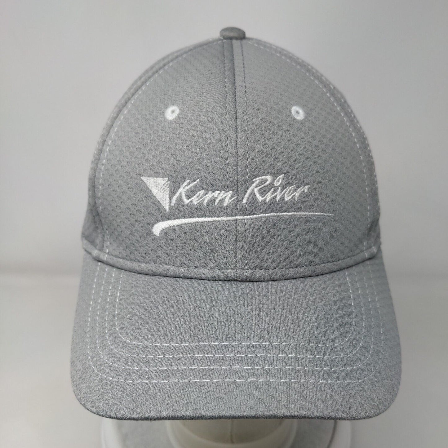 Kern River 811 Strapback Hat Gray One Size Adjustable Embroidered Cap America