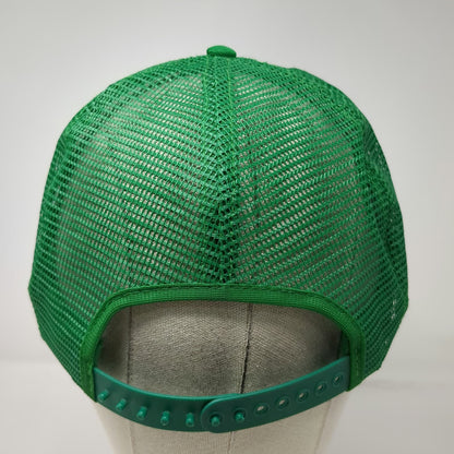Green One Size Trucker Hat White Mesh Back Snapback Lamb HH Animal Farm Graphic
