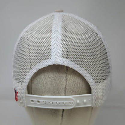 United Concrete Products Trucker Hat Beige One Size Mesh Snapback Structured