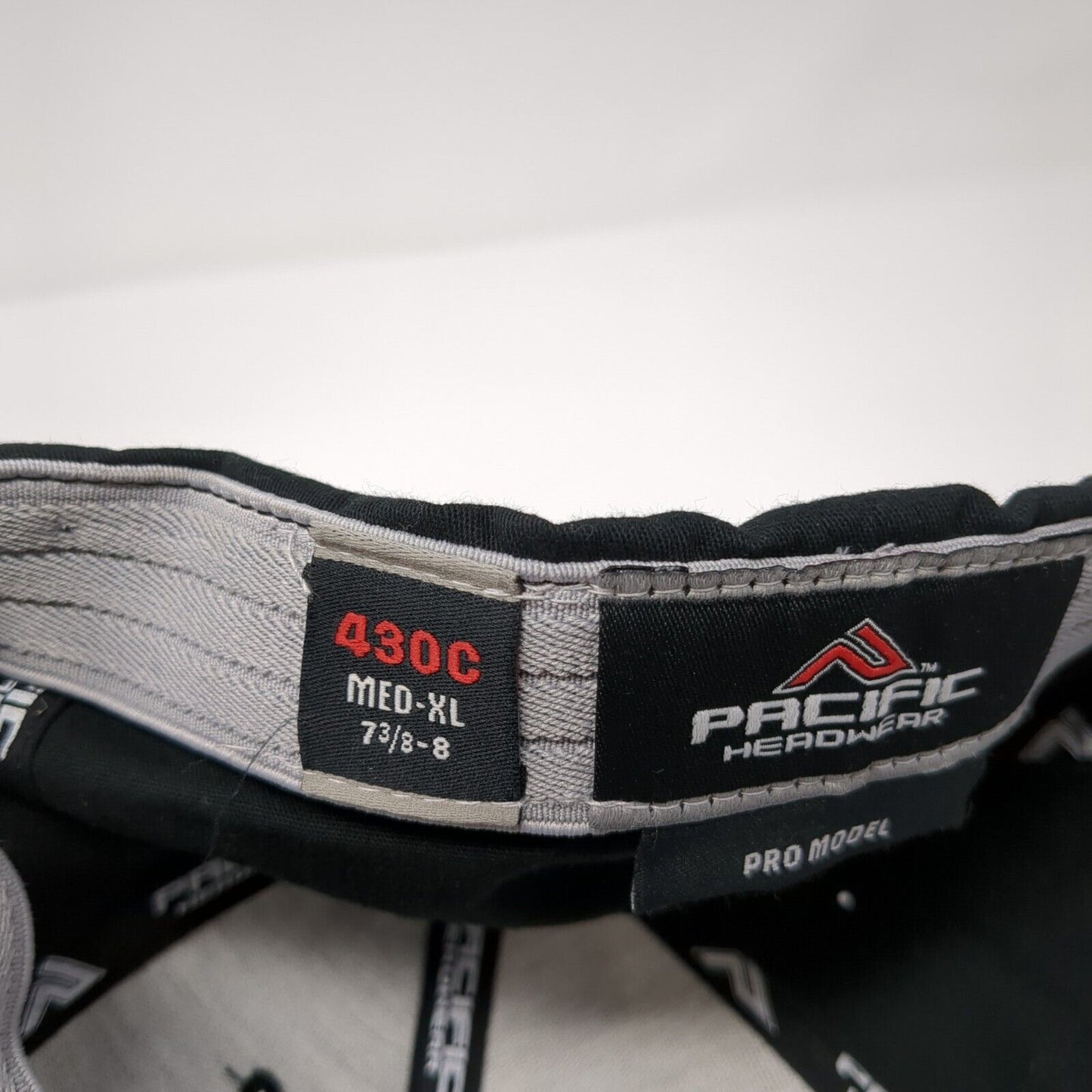 Spider Tech Fitted Hat Black 7 3/8-8 Flexfit Embroidered 430C Pacific Headwear
