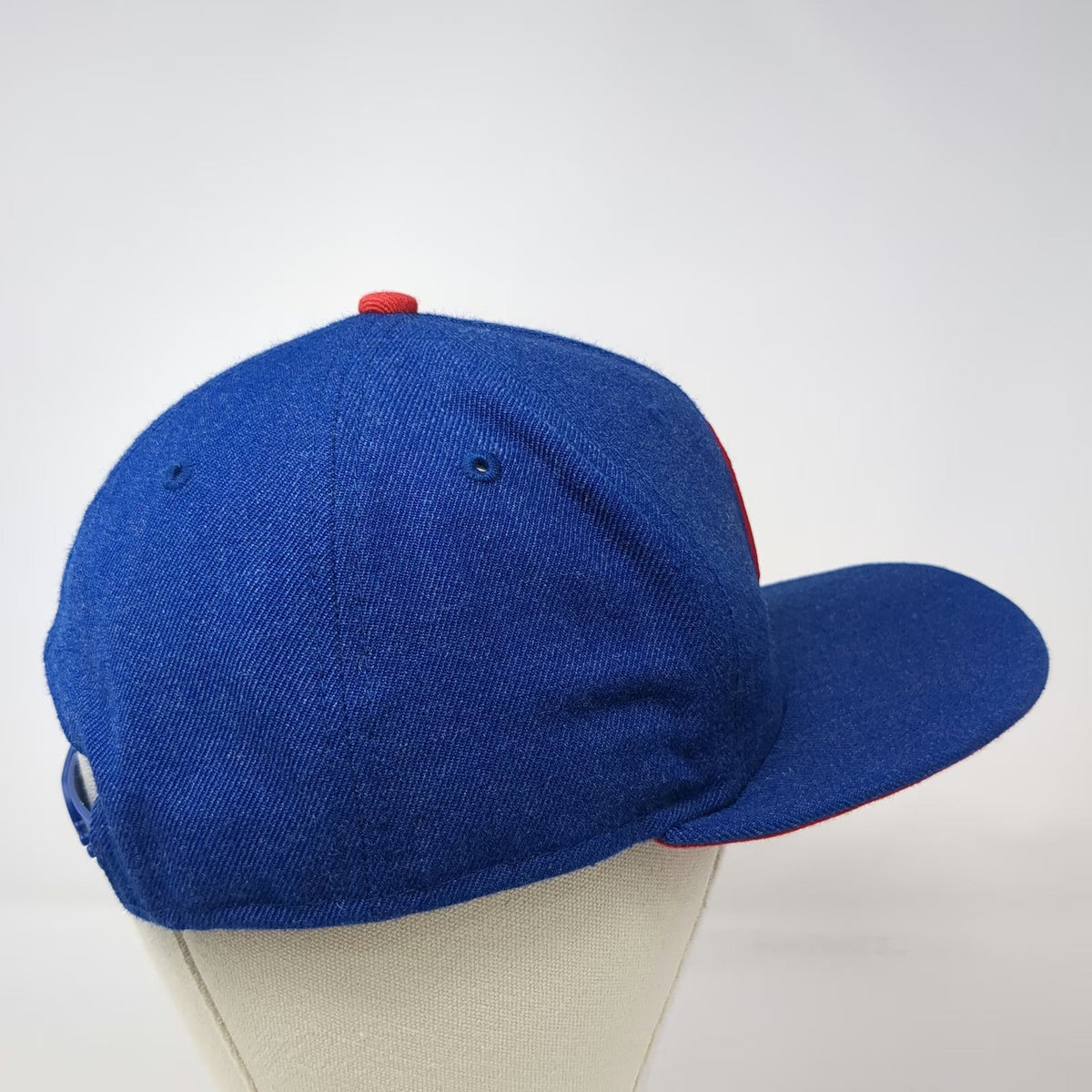 New Era Chicago Cubs MLB Snapback Hat Blue Red One Size Cooperstown Wool Blend