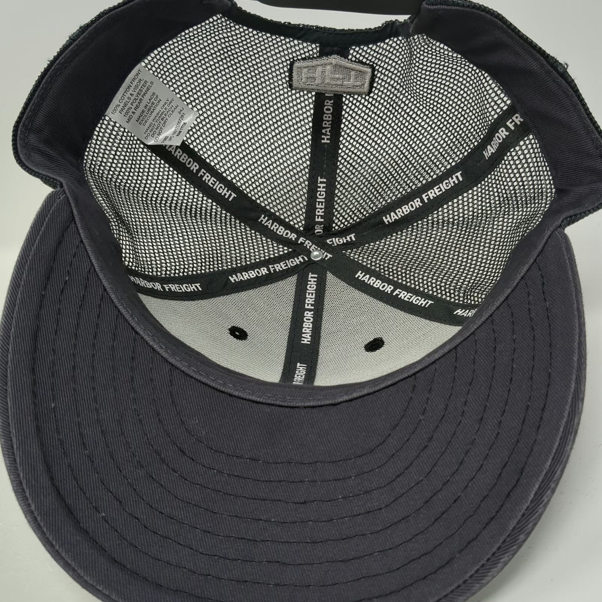 Harbor Freight Tools Trucker Hat Gray One Size Special Edition Mesh Snapback