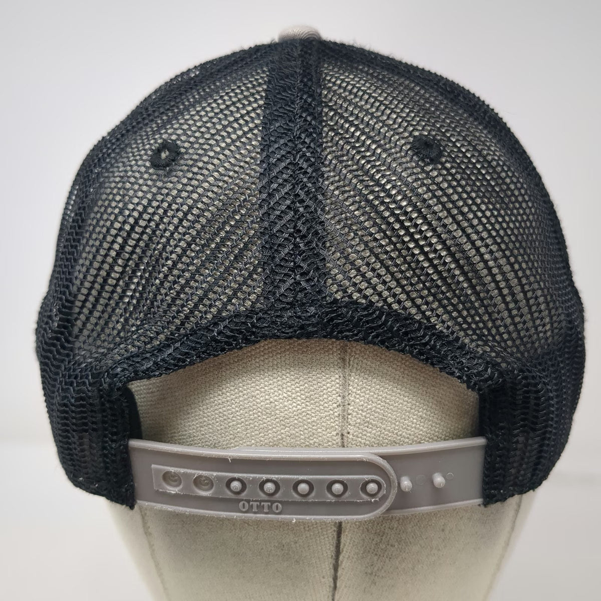 OTTO Trucker Hat Black One Size High Voltage Hemp Mesh Snapback Lightning Bolt