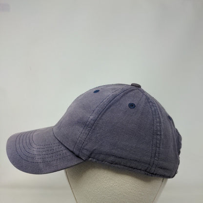 Imperial Slideback Hat Blue OSFM Adjustable Solid 6 Panel Blank