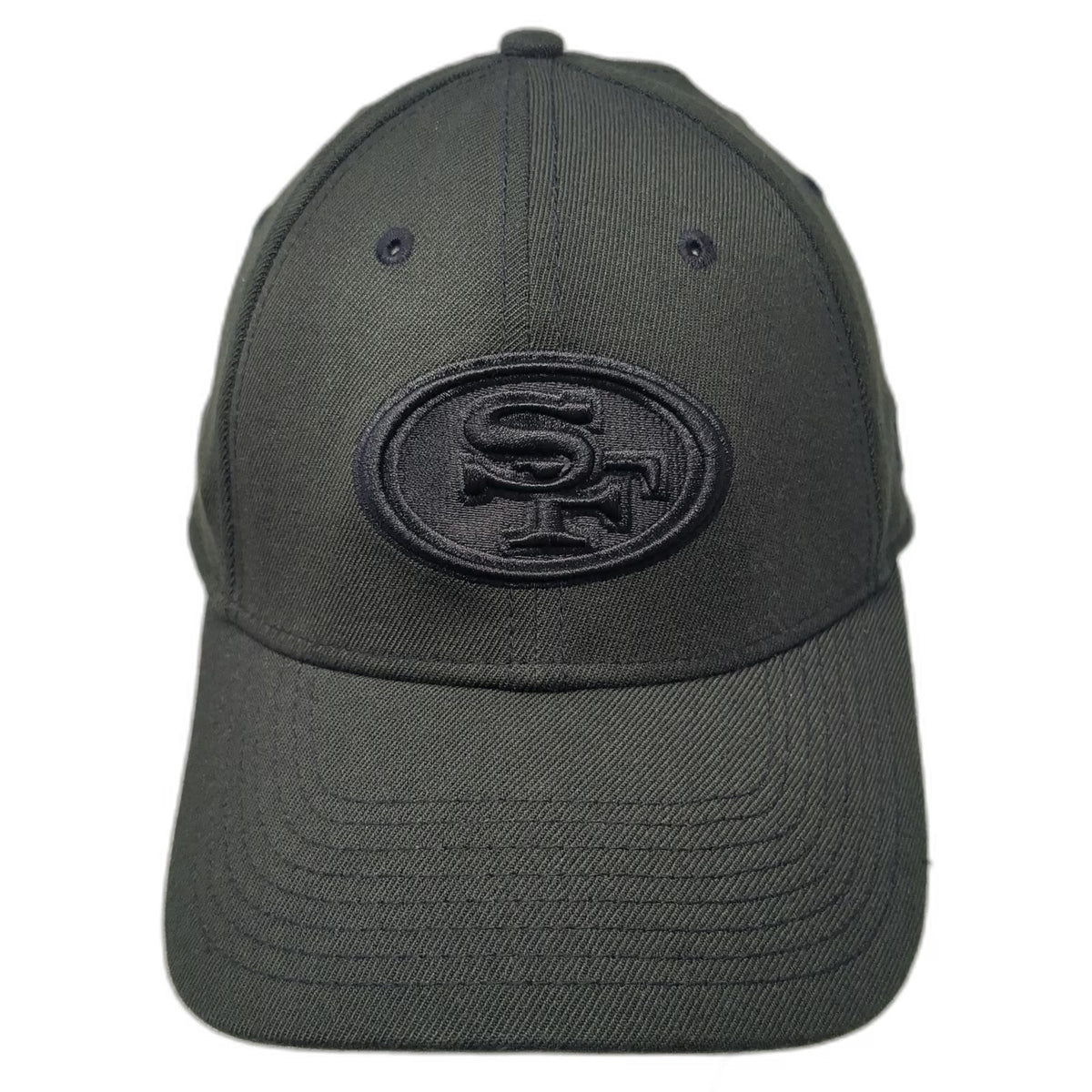 San Francisco 49ers NFL New Era Baseball Cap Black L 39THIRTY Tonal Logo Hat