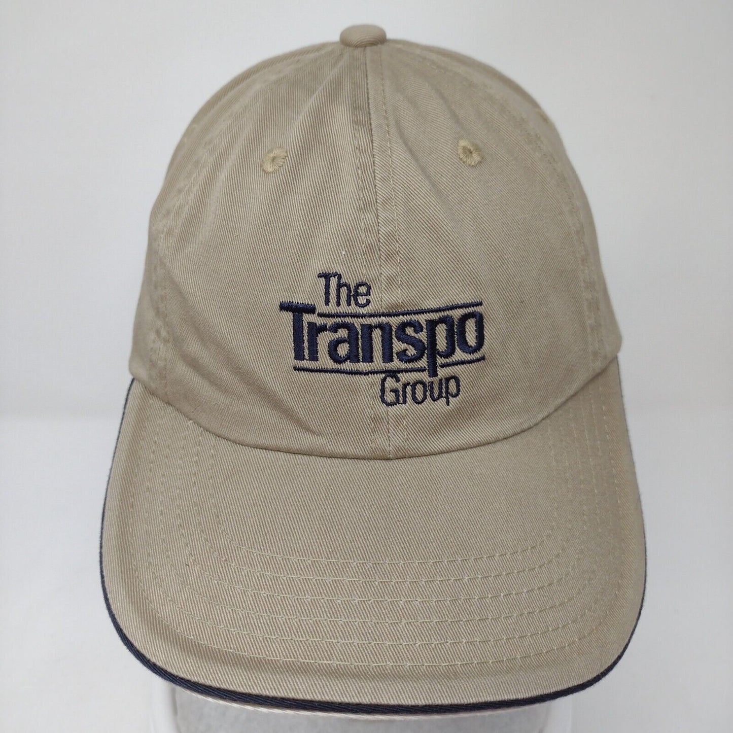 The Transpo Group Strapback Hat Tan One Size Adjustable Port Authority Signature