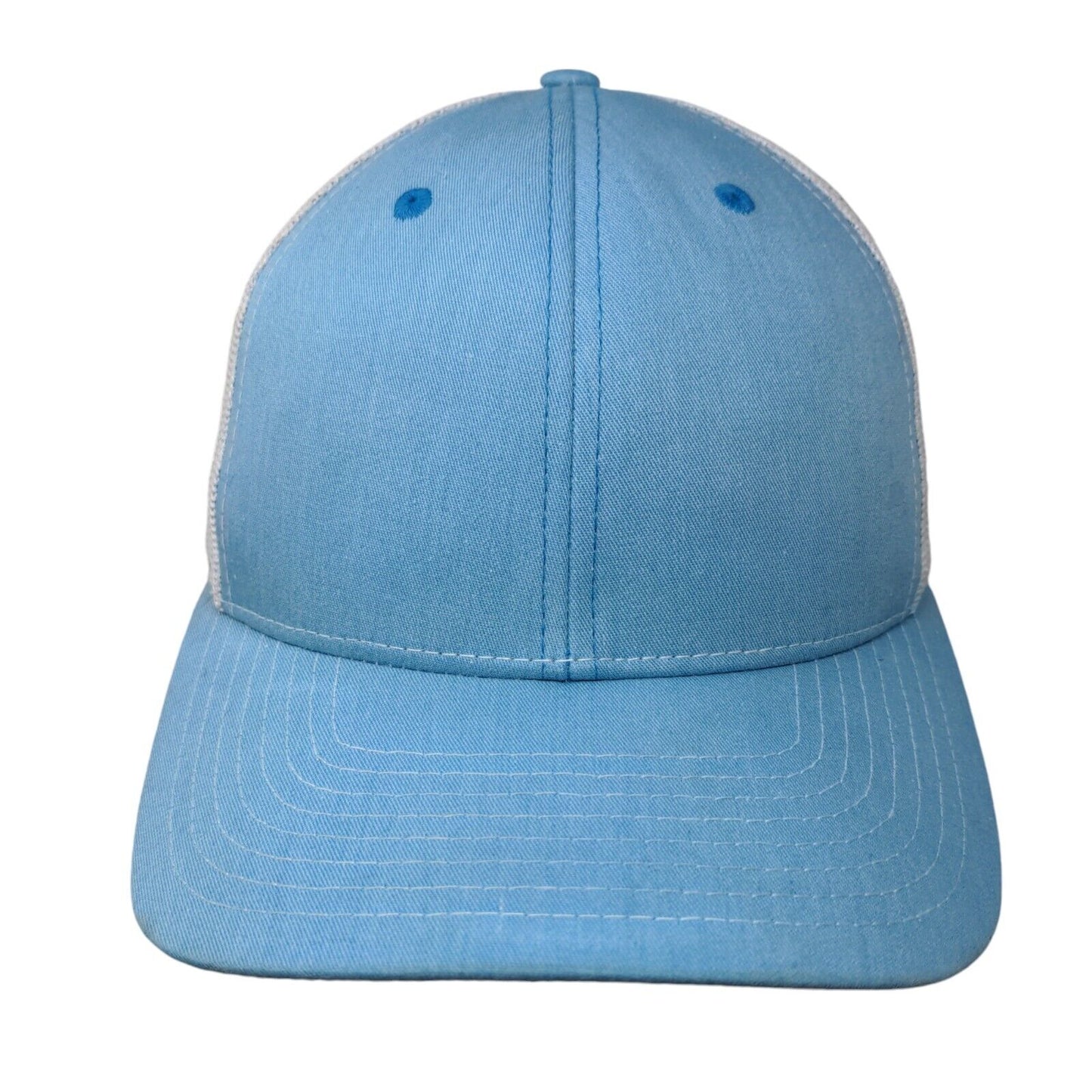 Richardson Snapback Mesh Back Trucker Hat Blue One Size Colorblock