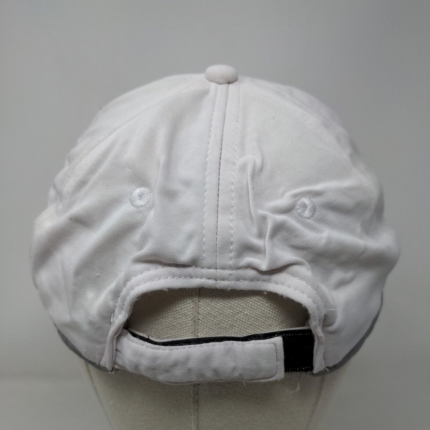 Joe Boxer Strapback Hat White One Size Adjustable Vented Holes 6 Panel Blank