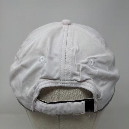 Joe Boxer Strapback Hat White One Size Adjustable Vented Holes 6 Panel Blank