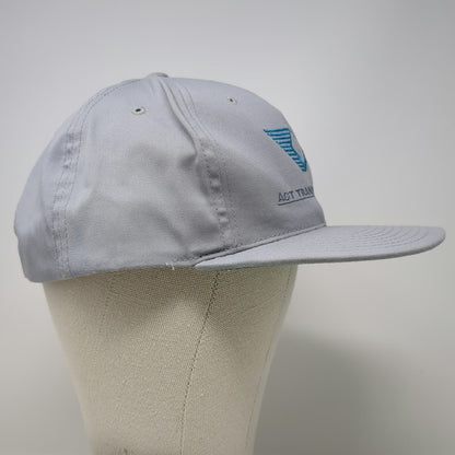 Headmaster Snapback Gray One Size Hat ACT Transportation Flat Brim Green Under