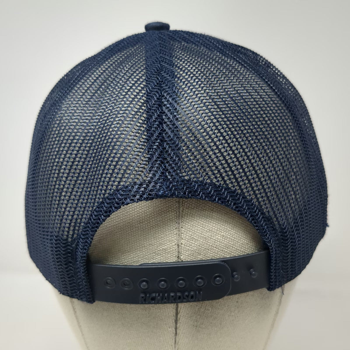 Richardson Trucker Hat Blue One Size Crawford Door Sales Mesh Back Snapback