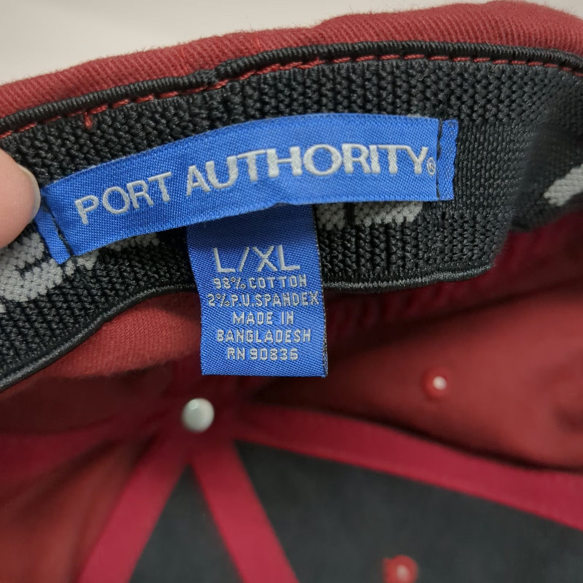 Port Authority Baseball Cap Red XL West Valley Construction WVC Flexfit Hat