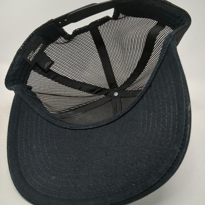 Port Authority Trucker Hat Black One Size Boon Street Market Mesh Snapback