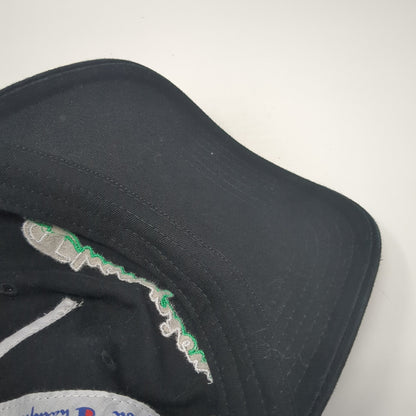 Champion Spell Out Slideback Hat Black One Size Adjustable Embroidered