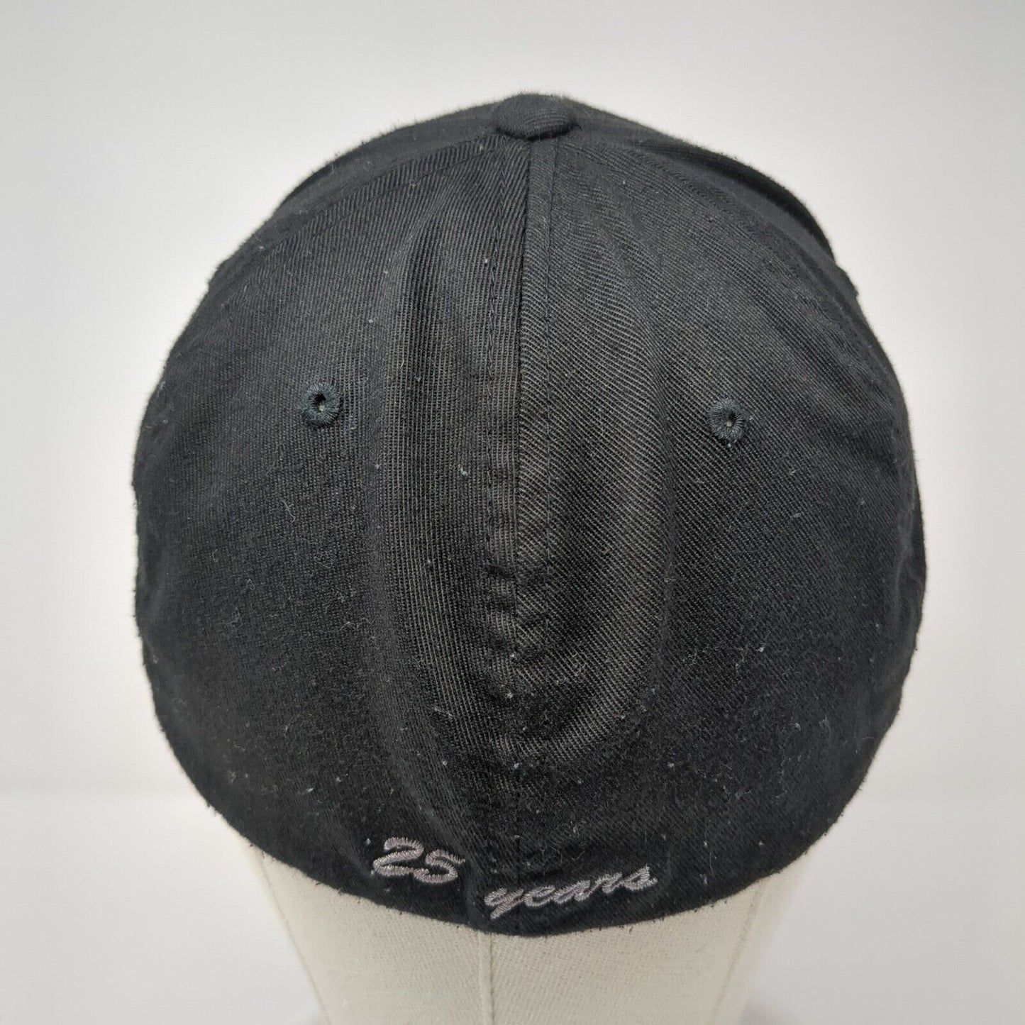 Custom Excavating 25 Years Fitted Hat Black L/XL Flexfit Port Authority