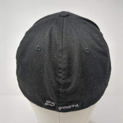 Custom Excavating 25 Years Fitted Hat Black L/XL Flexfit Port Authority