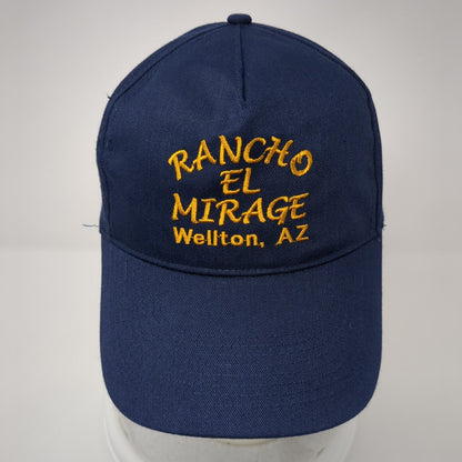 Rancho El Mirage Welton AZ Strapback Hat Blue One Size Adjustable Embroidered
