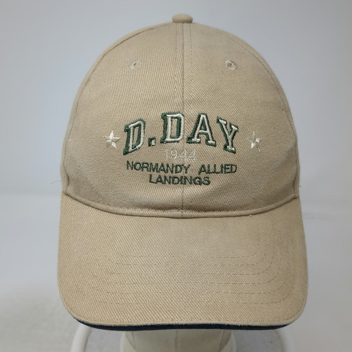 Atlantis Baseball Cap Beige One Size D Day Normandy Allied Landings Hat Stars