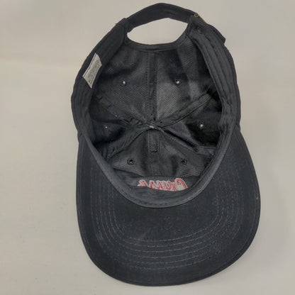 Crush Slideback Hat Black One Size Embroidered Solid Adjustable