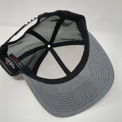 Pacific Headwear Snapback Trucker Hat Gray One Size Adjustable Mesh Back