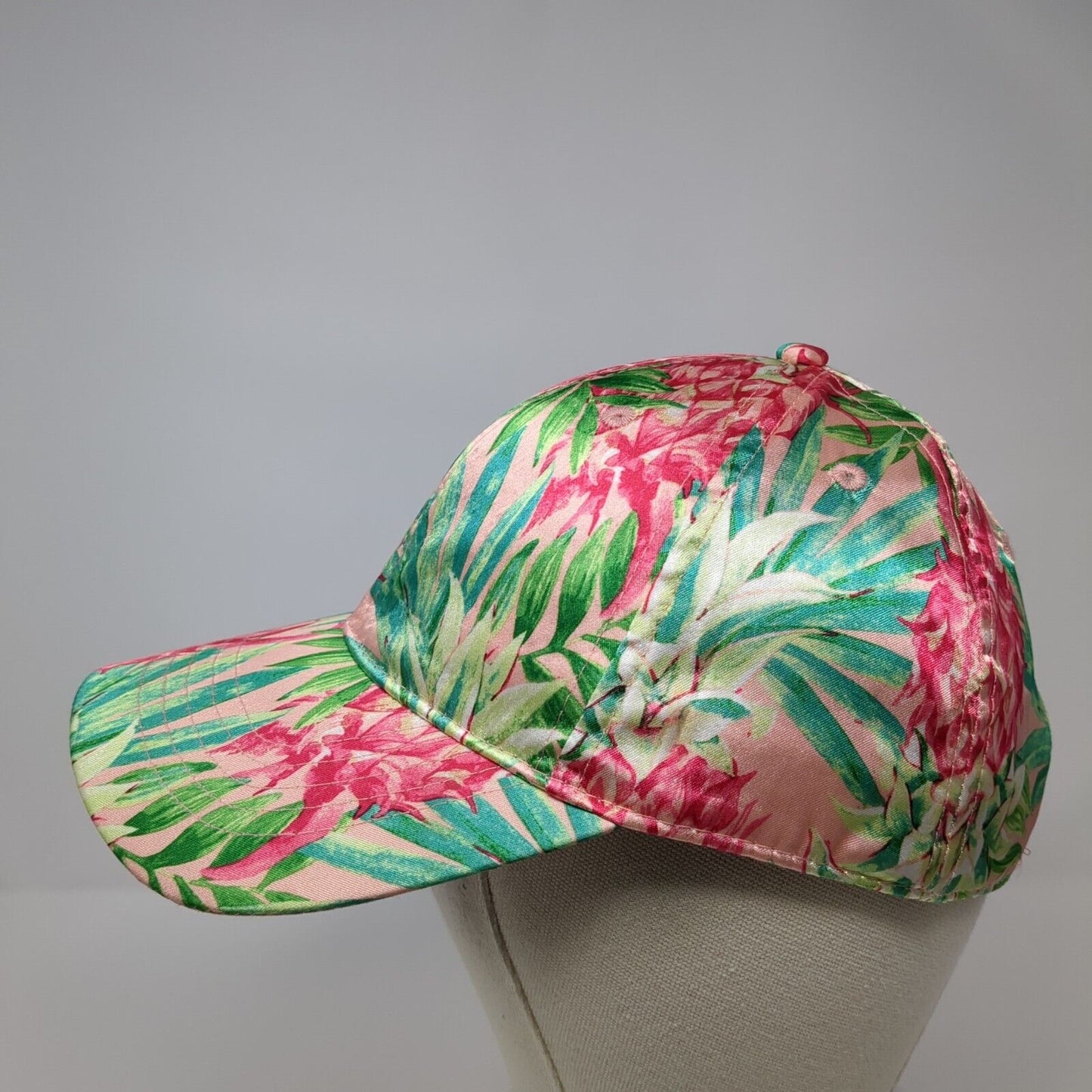 Unbranded Slideback Hat Multicolor OS Adjustable Daylily Close Pineapple Print