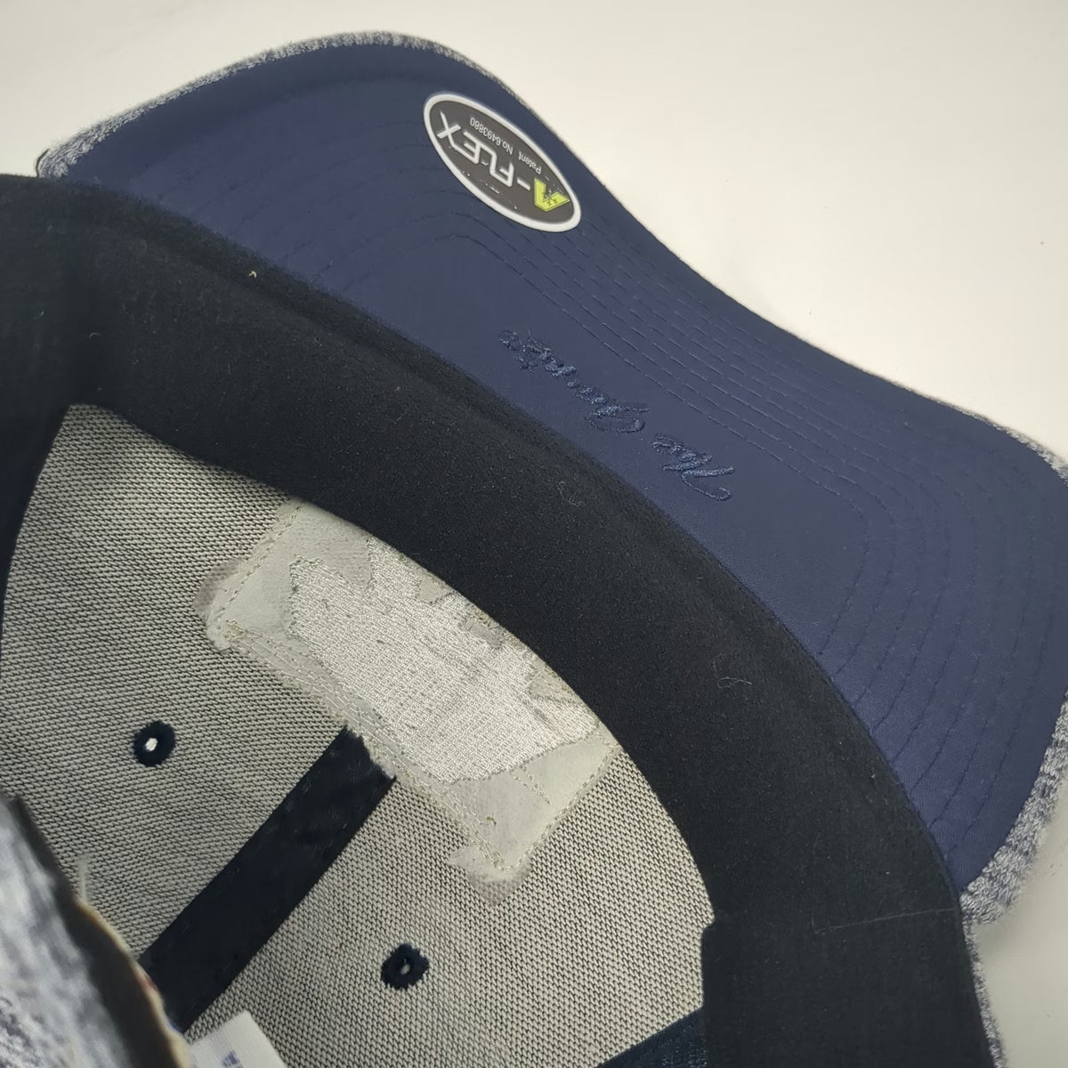The Game Baseball Cap Gray M Lake Tahoe Bear Red Hut A-Flex Stretch Fitted Hat