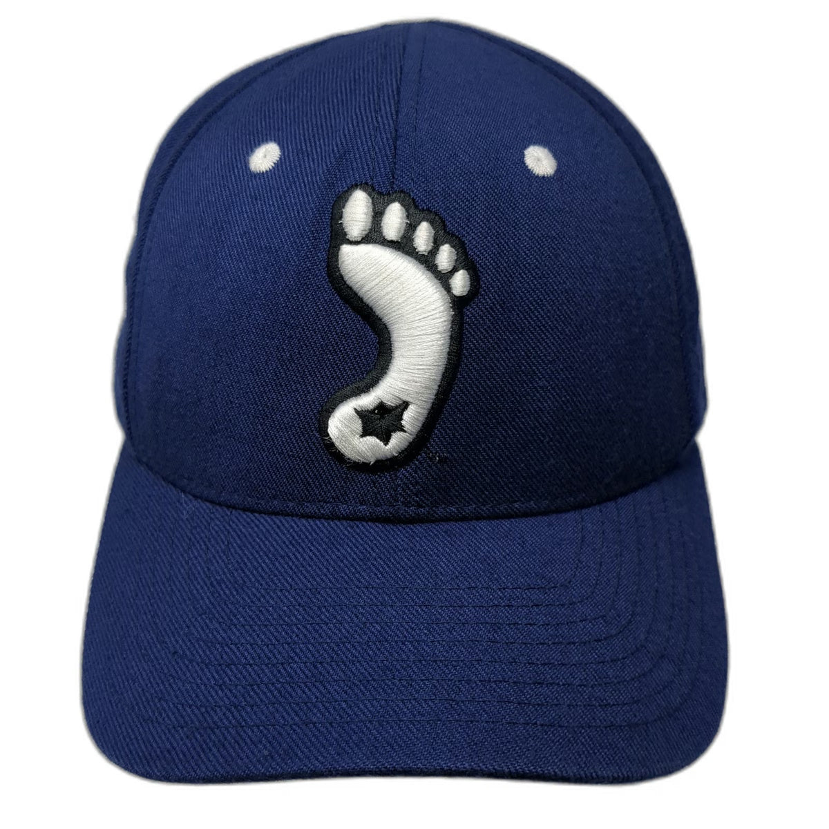 North Carolina Tar Heels NCAA Zephyr Cap Blue White 7 1/4 Fitted Hat Foot Logo