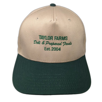 Otto 5 Panel Beige Green One Size Taylor Farms Deli Prepared Foods Snapback Hat