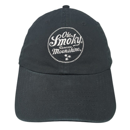 Ole Smoky Moonshine Slideback Hat Black One Size Adjustable Solid Otto